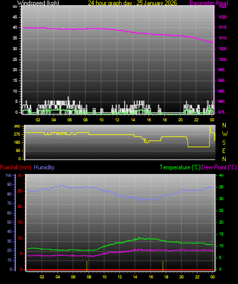 24 Hour Graph for Day 25