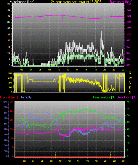 24 Hour Graph for Day 13