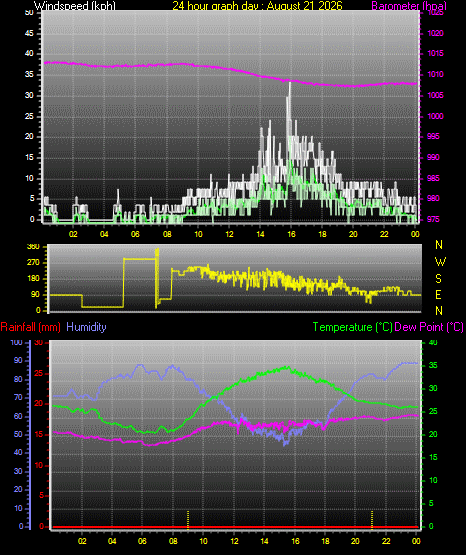 24 Hour Graph for Day 21