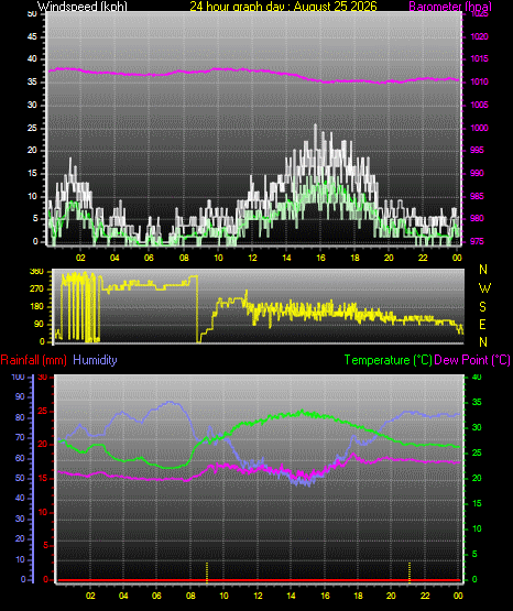 24 Hour Graph for Day 25