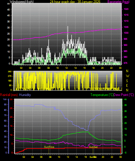 24 Hour Graph for Day 30