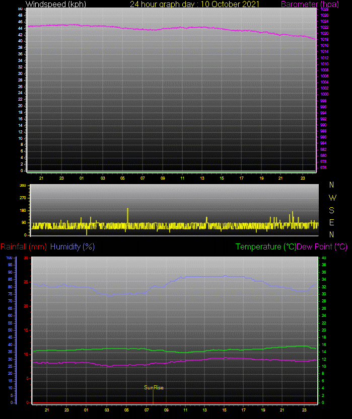 24 Hour Graph for Day 10