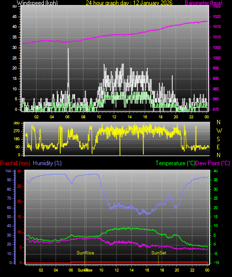 24 Hour Graph for Day 12