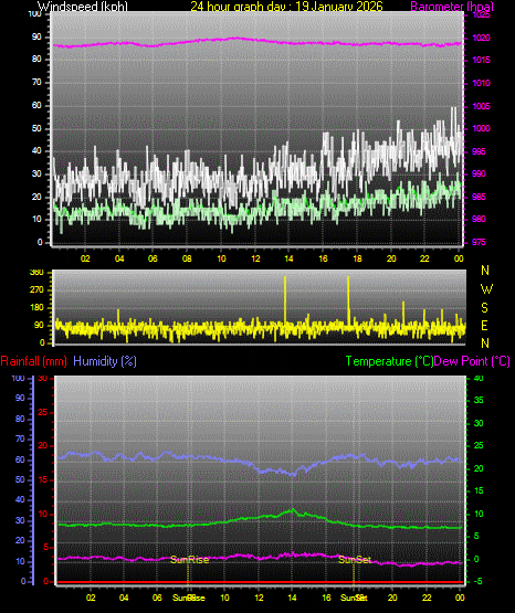 24 Hour Graph for Day 19
