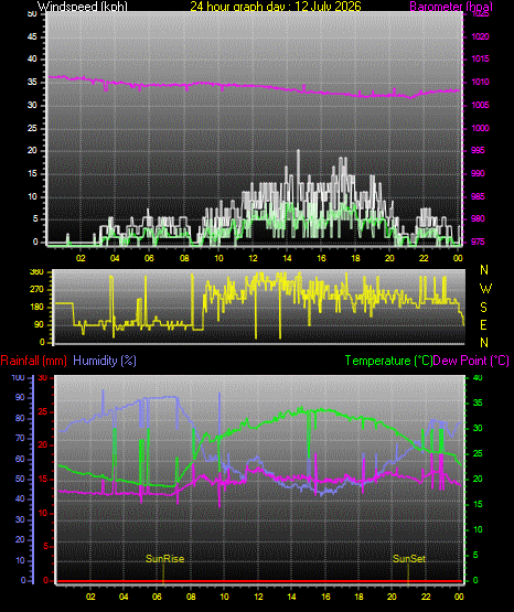 24 Hour Graph for Day 12