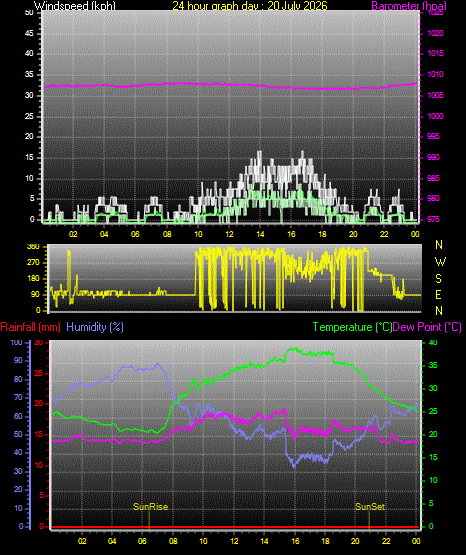24 Hour Graph for Day 20