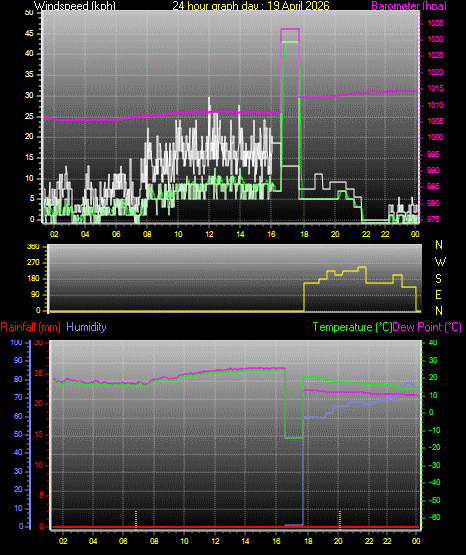 24 Hour Graph for Day 19