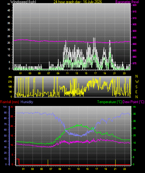 24 Hour Graph for Day 16