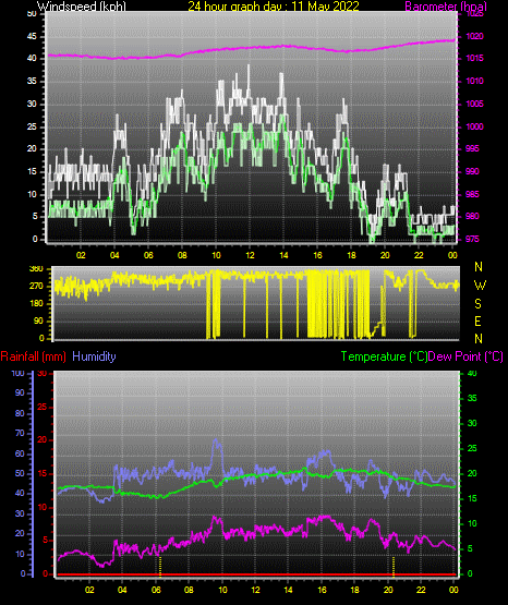 24 Hour Graph for Day 11